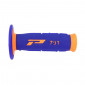 GRIP - PROGRIP OFF ROAD 791 DUAL DENSITY- ORANGE FLUO/BLUE 115mm (PAIR) (CROSS/MX) 0801766086235