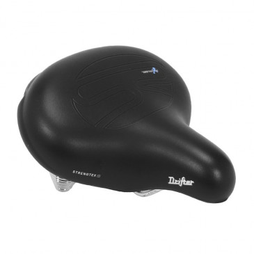 SELLE ROYAL CITY DRIFTER STRENGTEX NOIR UNISEX AVEC GEL ET DOUBLE RESSORT REVETEMENT ANTI USURE 270x245mm 1160g 8021890575371