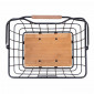 FRONT/REAR BASKET - BASIL NORDLAND-FOR MIK SYSTEM- BLACK STEEL/WOOD (40x32x30cm) 8715019112829