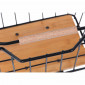 FRONT/REAR BASKET - BASIL NORDLAND-FOR MIK SYSTEM- BLACK STEEL/WOOD (40x32x30cm) 8715019112829