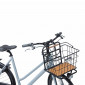 FRONT/REAR BASKET - BASIL NORDLAND-FOR MIK SYSTEM- BLACK STEEL/WOOD (40x32x30cm) 8715019112829