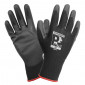 WORKSHOP GLOVES - POLYURETHANE BLACK - CEE APPROVED - EURO 8 (PAIR) 3701213426461