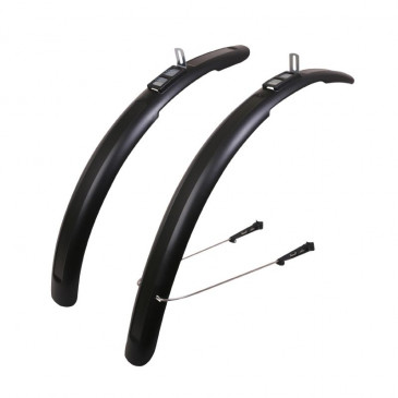 MUDGUARD FOR URBAN/MTB - QUICK ASSEMBLY- ZEFAL TRAIL 65mm BLACK (PAIR) FOR TYRES : 650B/700C/26"/27.5"/29" - MAX WD 2.4" 3420586600420