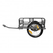 CARGO BICYCLE TRAILER- MAX LOAD 30Kgs (L68x46xH20) foldable with 16" wheels - ASSEMBLY ON REAR WHEEL AXLE 3700256043475