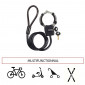 ANTITHEFT FOR BICYCLE - "HANDCUFFS" WITH EXTENDER CABLE 1m. MASTERLOCK STREET CUFF Ø 8mm - SUPPLIED WITH 4 KEYS -SECURITY LEVEL 6- 2 Stars Fub Approved 3520190944702