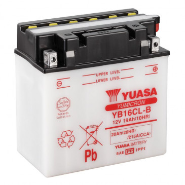 BATTERY 12V 19 Ah YB16CL-B YUASA YUMICRON WITH MAINTENANCE ...