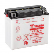 BATTERIE 12V 18 Ah YB18L-A YUASA YUMICRON AVEC ENTRETIEN (Lg180xL90xH162mm) 5050694005602