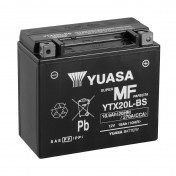 BATTERIE 12V 18 Ah YTX20L-BS YUASA MF SANS ENTRETIEN LIVREE AVEC PACK ACIDE (Lg175xL87xH155mm) 5050694004551