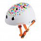 URBAN BIKE JUNIOR HELMET- POLISPORT URBAN RADICAL WHITE+PATTERNS - EURO 53-55 SYSTEM QUICK LOCK 5604415085529