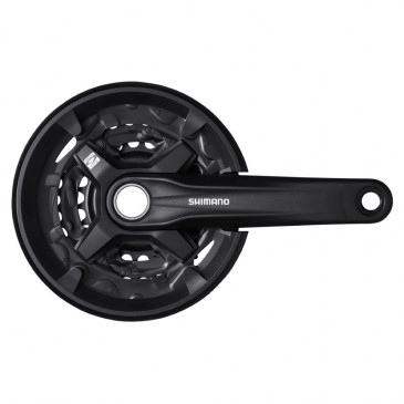 CHAINSET FOR MTB - SHIMANO 9 Speed. MT210 175mm 40-30-22 INTEGRATED WITH CHAIN GUARD 4524667881964