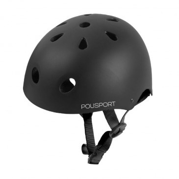 CASQUE VELO CITY ADULTE POLISPORT URBAN PRO NOIR TAILLE 55-58 SYSTEM QUICK LOCK 5604415118357