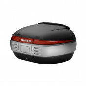 TOP CASE SHAD SH50 NOIR BRUT (CAPACITE 2 CASQUES INTEGRAUX) LIVRE AVEC PLATINE ET KIT DE VISSERIE (D0B5000) 8430358069268