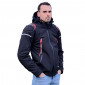 VESTE/BLOUSON ADX RSX NOIR/ROUGE S AVEC CAPUCHE AMOVIBLE (AVEC PROTECTIONS/SANS PLAQUE DORSALE) (HOMOLOGUE NF EN 17092-4 : 2020) 3700948185674