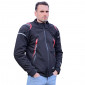 VESTE/BLOUSON ADX RSX NOIR/ROUGE L AVEC CAPUCHE AMOVIBLE (AVEC PROTECTIONS/SANS PLAQUE DORSALE) (HOMOLOGUE NF EN 17092-4 : 2020) 3700948185698