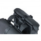 DOUBLE BAG FOR BICYCLE -REAR- BASIL SOHO 41Lt BLACK - VELCRO TAPES ON REAR CARRIER (31x12x37cm) 8715019180767