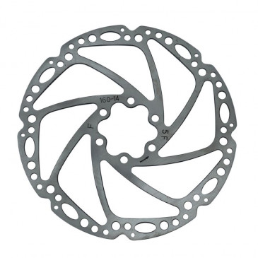 DISQUE DE FREIN VTT 6 TROUS BRAKCO BRAKE 160mm ARGENT 3700948267493