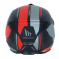 HELMET - FOR TRIAL - MT STREETFIGHTER SV - SINGLE DARK VISOR- WITH REMOVABLE CHIN GUARD + ADDITIONAL MIROR VISOR - RED/MATT BLACK S 8434639055841