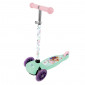 TROTTINETTE ENFANT DISNEY 3 ROUES FROZEN PASTEL ACIER PLIABLE ET REGLABLE AVEC FREIN ROUE ARRIERE 5902308599499