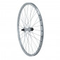 WHEEL FOR MTB- 26" ER10 REAR -SILVER- DOUBLE-WALLED -ALUMINIUM HUB- QUICK RELEASE FOR SHIMANO/SRAM CASSETTE 9/8 Speed 3660429030377