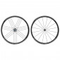 WHEELS SET FOR ROAD BIKE - 700 CAMPAGNOLO SCIROCCO BLACK - HUD ED 9/10/11 SPEED. (PAIR) 8050046166972