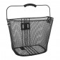 FRONT BASKET- STEEL MESH - P2R BLACK (26x24x26 cm) - SOLD WITH BRACKET FOR QUILL STEM 0000008500021