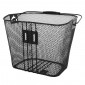 FRONT BASKET- STEEL MESH - P2R BLACK (26x24x26 cm) - SOLD WITH BRACKET FOR QUILL STEM 0000008500021