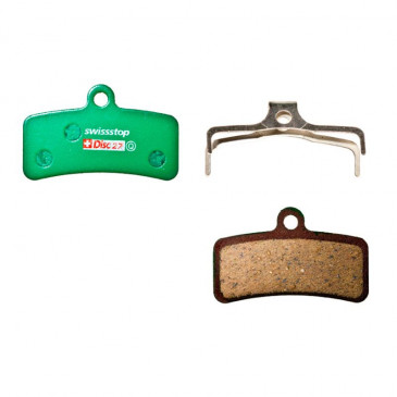 DISC BRAKE PADS- FOR MTB - FOR SHIMANO XT M8120/M8020 SLX M7120 SAINT M820/M640/810 ET MT520/420 (SWISSSTOP ORGANIC DISC 27C) 7640121221309