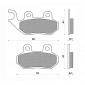 BRAKE PADS NEWFREN FOR SYM 125 SYMPHONY 2009> Front 125 FIDDLE III 2014>2016 Front PEUGEOT 50-125-150 TWEET 2010> Front 125-200 LXR 2010> Front (FD0219BE) (SCOOTER ELITE ORGANIC) 8025832414445