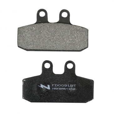 BRAKE PADS NEWFREN FOR APRILIA 125-150-200-250-300-400-500 SCARABEO Front DERBI 125-250-300 RAMBLA Front MALAGUTI 500 SPIDERMAX Front (FD0091BT) (TOURING ORGANIC) 8025832413325