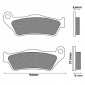 BRAKE PADS NEWFREN FOR BMW 850 R GS 1996>2007 Rear 900 R RT 2005>2013 Rear 1000 S XR 2015> Rear 1100 R R1993>2001 Rear 1150 R RT 2000>2006 Rear 1300 K S 2009>2015 (FD0229TS) (TOURING SINTERED) 8025832414636