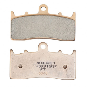 BRAKE PADS NEWFREN FOR BMW 850 R R, 1100 R S, 1150 R R, 1150 R RS, 1200 R R, 1200 R CL, 1200 K R, 1300 K R, 1600 K GT (L 81,5mm - H 46mm - thk 9mm) (FD0319SP) (SPORT SINTERED) 8025832415244