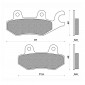 BRAKE PADS NEWFREN FOR KYMCO 50 AGILITY 2005>2008 Front 125 AGILITY R16 2014>2016 Front LIKE 2009>2016 Rear HONDA 100 NSF 2006> Front DAELIM 125 SV 2011> Rear (FD0257BE) (SCOOTER ELITE ORGANIC) 8025832414834