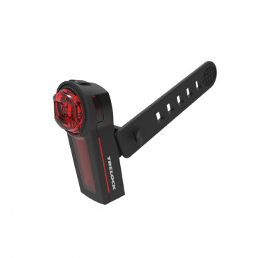 ECLAIRAGE VELO USB ARRIERE SUR TIGE DE SELLE TRELOCK LS740 VECTOR (AUTONOMIE 10H) VISIBLE A 500m NOIR - BATTERIE ION 4016167070530