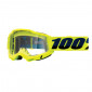 MOTOCROSS GOOGLES 100% ACCURI 2 ESSENTIAL - FLUO YELLOW - CLEAR LENS ANTI-SCRATCH/NO FOG 196261000245