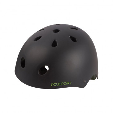 URBAN BIKE JUNIOR HELMET POLISPORT URBAN RADICAL - BLACK -EURO 53-55 QUICK LOCK SYSTEM 5604415085536