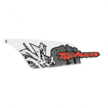 AUTOCOLLANT/STICKER/DECOR ORIGINE PIAGGIO 50 TYPHOON 2018> VEHICULES BLANC 544 OU JAUNE 979/A -2H002553000A2-