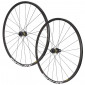 ROUES ROUTE DISQUE 700 MAVIC AKSIUM CENTERLOCK AXE TRAVERSANT 12/142 ET 12/100 NOIR 11/10V SHIMANO (AVANT + ARRIERE) 3700948293485