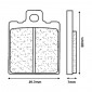 BRAKE PADS SET (2 pads) CL BRAKES FOR MOTO GUZZI V-50, V-60, 750 NEVADA, V-10 Front/KTM 50-125-250-500 MX, 125-250 XC Front/HUSQVARNA 125-250 CR, 510 TE, 400 WR Front - (2249 A3+ TOURING SINTERED) 0841754000294