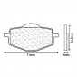 BRAKE PADS SET (2 pads) CL BRAKES FOR MBK 50 X-POWER 1998>2003 Rear / YAMAHA 50 TZR 1989>1997 Rear - (3008 SC) 841754006272