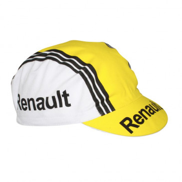 CASQUETTE VELO EQUIPE VINTAGE RENAULT BLANC/JAUNE 8013271224947