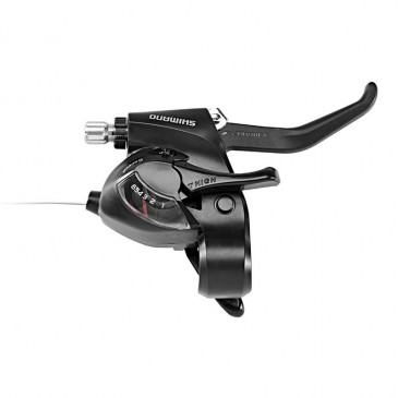 LEVIER/MANETTE VTT PATIN SHIMANO STEF41 DROIT 6V. NOIR FREIN V-BRAKE 2 DOIGTS 4524667594512