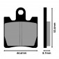 BRAKE PADS -POLINI FOR SUZUKI 250 BURGMAN / SYM 250 GTS 2015>, 125 JOYMAX 2015> (L 44.6mm - H 53.4mm - thk8.7mm) (174.0018) (ORIGINAL) 8054705043079