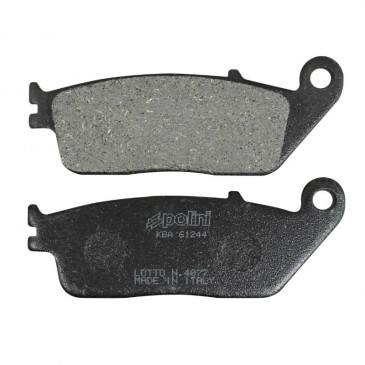 BRAKE PADS -POLINI FOR KYMCO 250 PEOPLE, 250 X-CITING / PEUGEOT 125 SATELIS, 400 GEOPOLIS, 125 DJANGO / BMW 600 C SPORT, 650 C GT (L 102mm - H 39mm - thk8.3mm) (174.0059) (ORIGINAL) 8054705043321