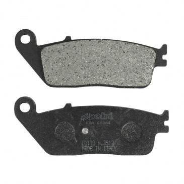 BRAKE PADS -POLINI FOR KYMCO 500 XCITING, 400 XCITING 2012>2015, 400 XCITING I 2018> (L 102mm - H 39mm - thk9.8mm) (174.0140) (ORIGINAL) 8054705043642