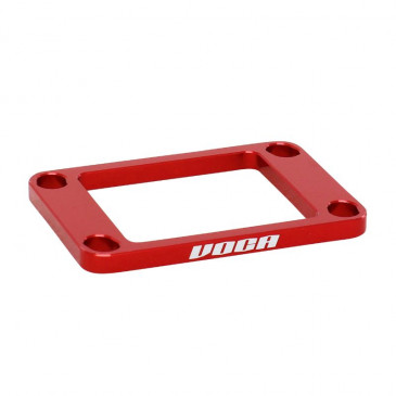 REED VALVE SPACER FOR 50cc MOTORBIKE - VOCA CNC FOR MINARELLI 50 AM6/DERBI 50 SENDA 5mm - RED 3700948237298