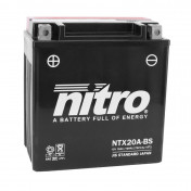 BATTERIE 12V 17 Ah NTX20A-BS NITRO MF SANS ENTRETIEN AVEC PACK ACIDE (Lg150xL87xH161mm) 5414837157328