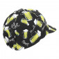 CYCLING CAP - BIER PATTERN - BLACK/YELLOW 8013271312354