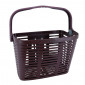 FRONT BASKET- PLASTIC - PRUNE - WITH HANDLE - Wd 60mm - ON CLIPS (WITH ADAPTER Ø 22/26/32) - MAX LOAD 5 KGS 8020092012196