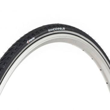 PNEU VTC URBAIN 700 X 28 VITTORIA RANDONNEUR NOIR TR (28-622) FLANC REFLEX 8022530013444