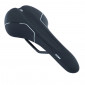 SELLE NEWTON ROUTE/VTT KALLUM NOIR LISERET BLANC 281x140mm RAIL ACIER NOIR 3700948209172